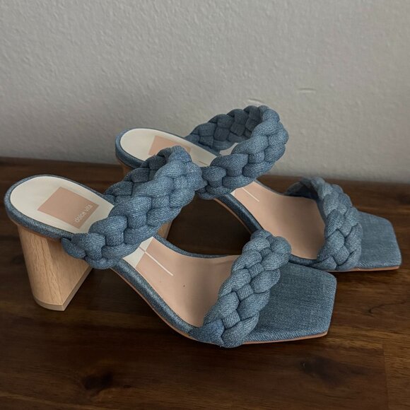 Dolce Vita - Paily Slide Sandal in Denim - Picture 5 of 8